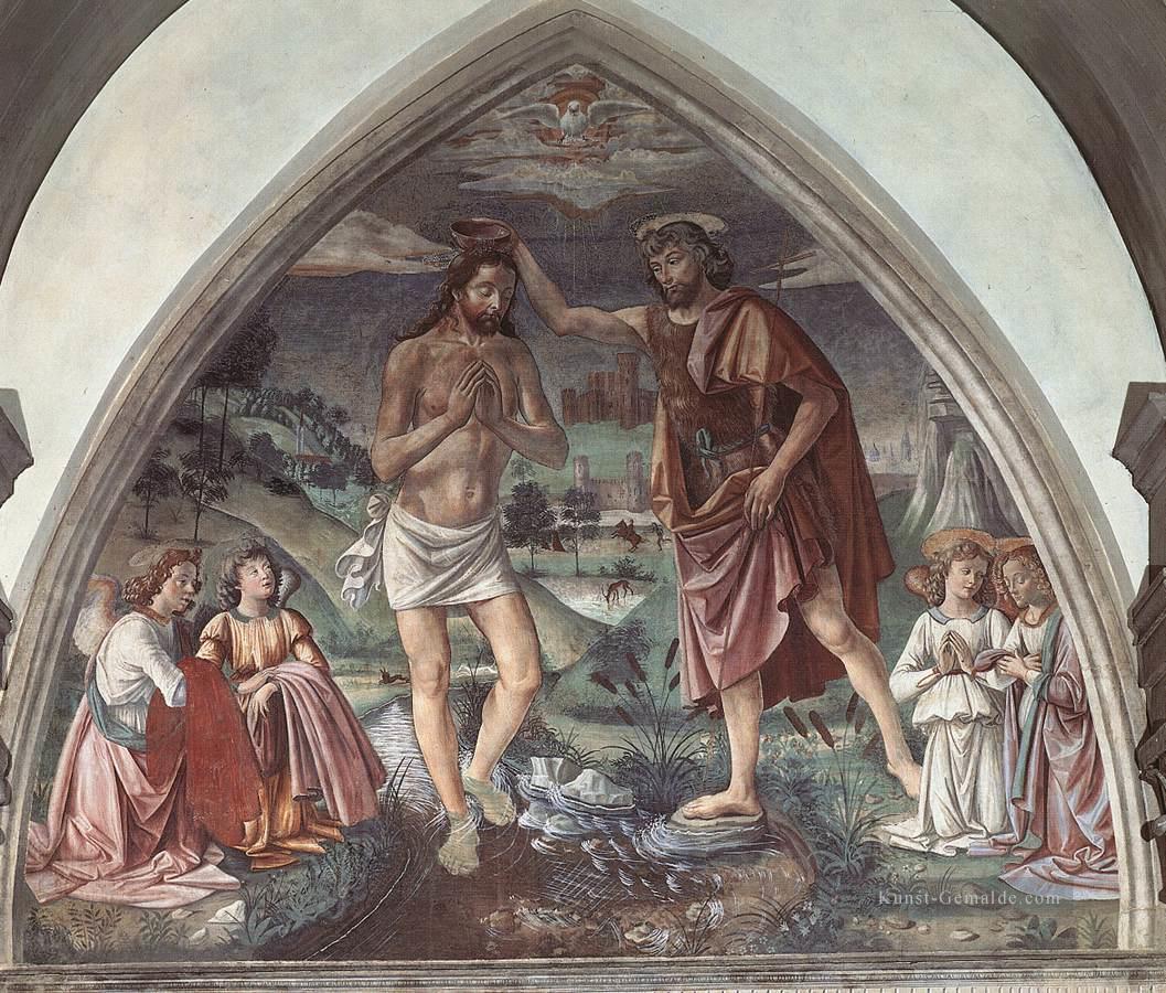 Taufe von Christus Florenz Renaissance Domenico Ghirlandaio Ölgemälde